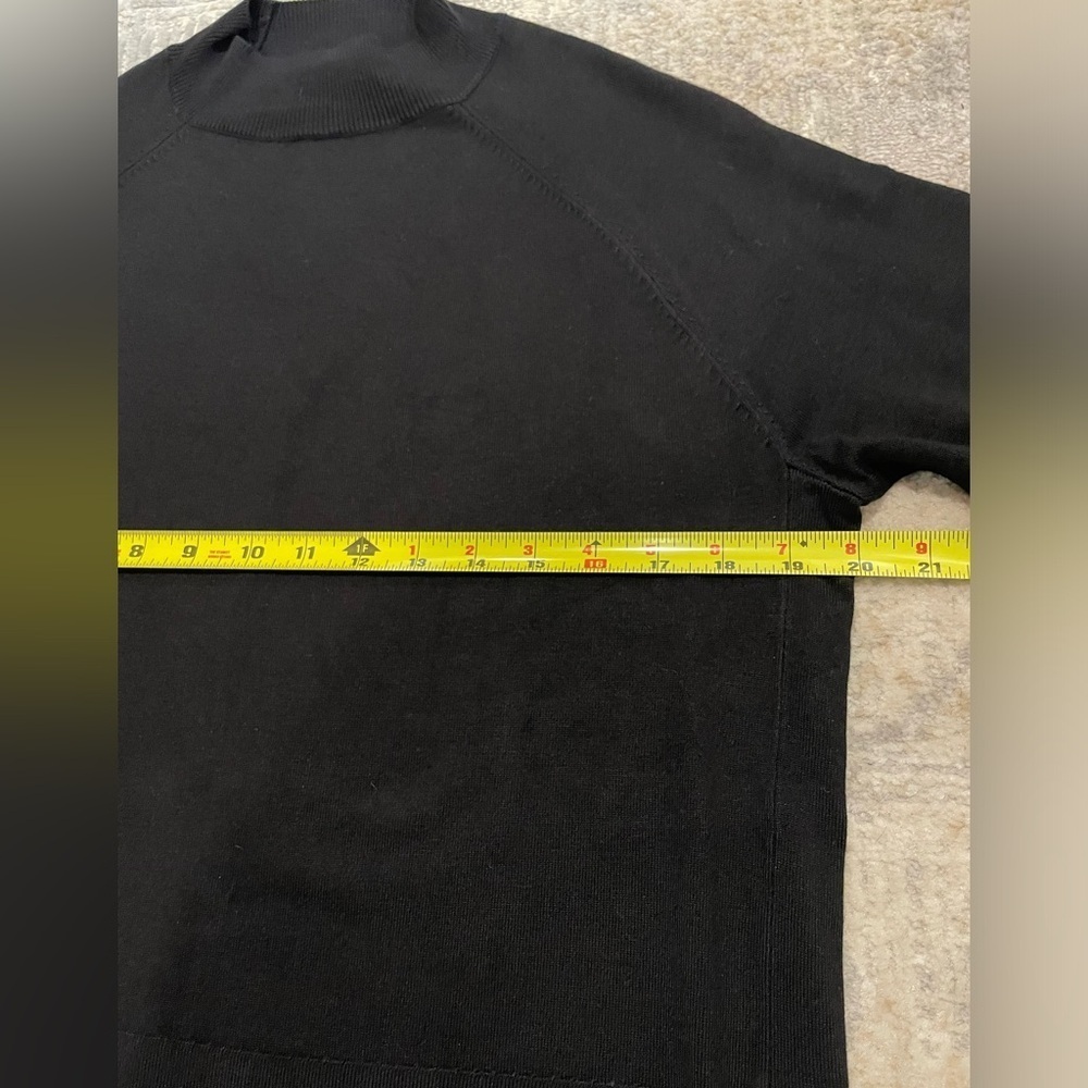 Joseph Ribkoff Sweater Knit Mock Neck Tunic Black Size Medium Like New MSRP $154 - Picture 6 of 9